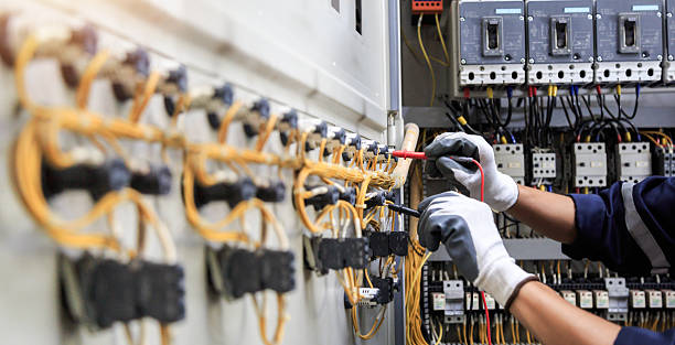 Professional Electrician technician working in Fairview, OR